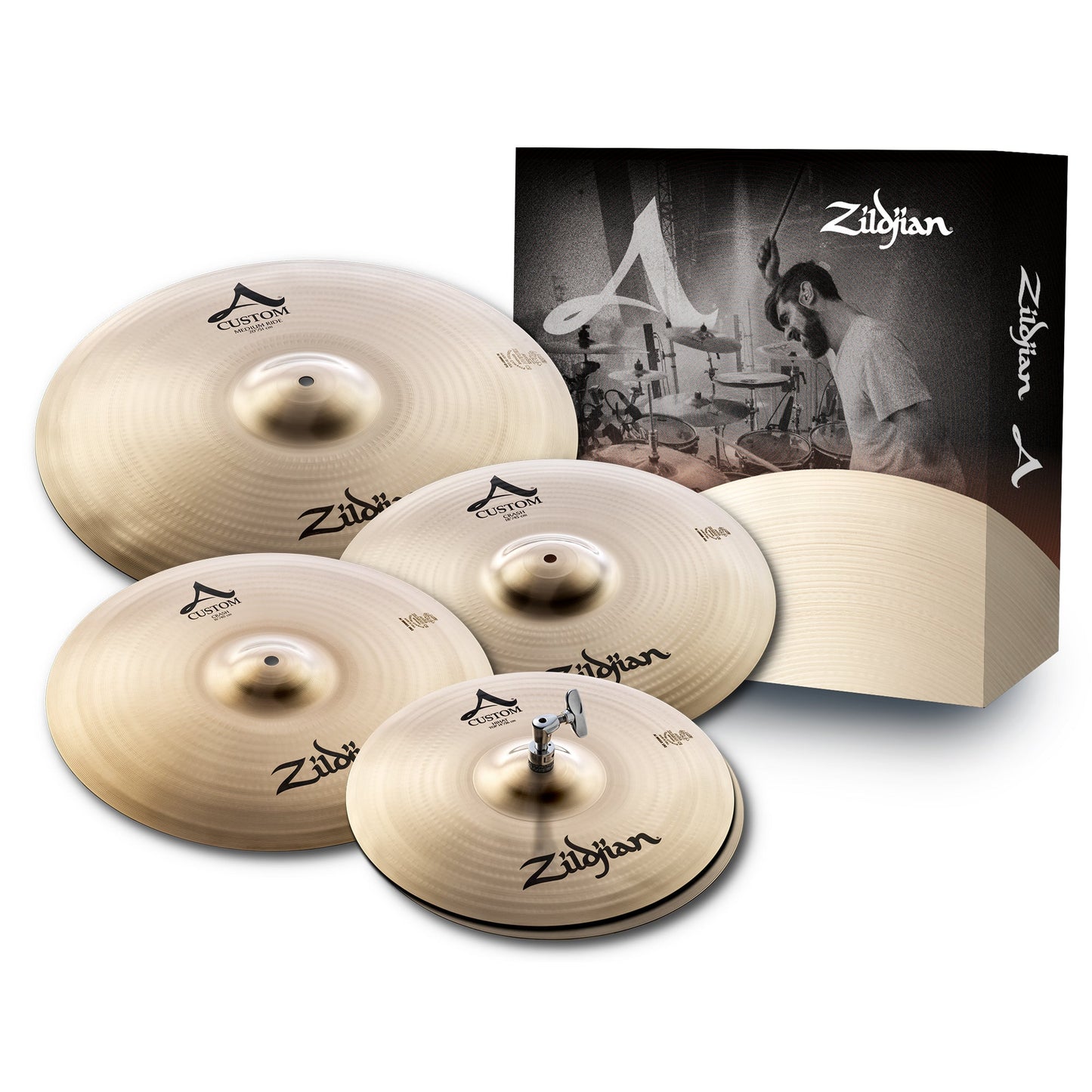 Zildjian A20579 A Custom Cymbal Pack | 4-Piece Set