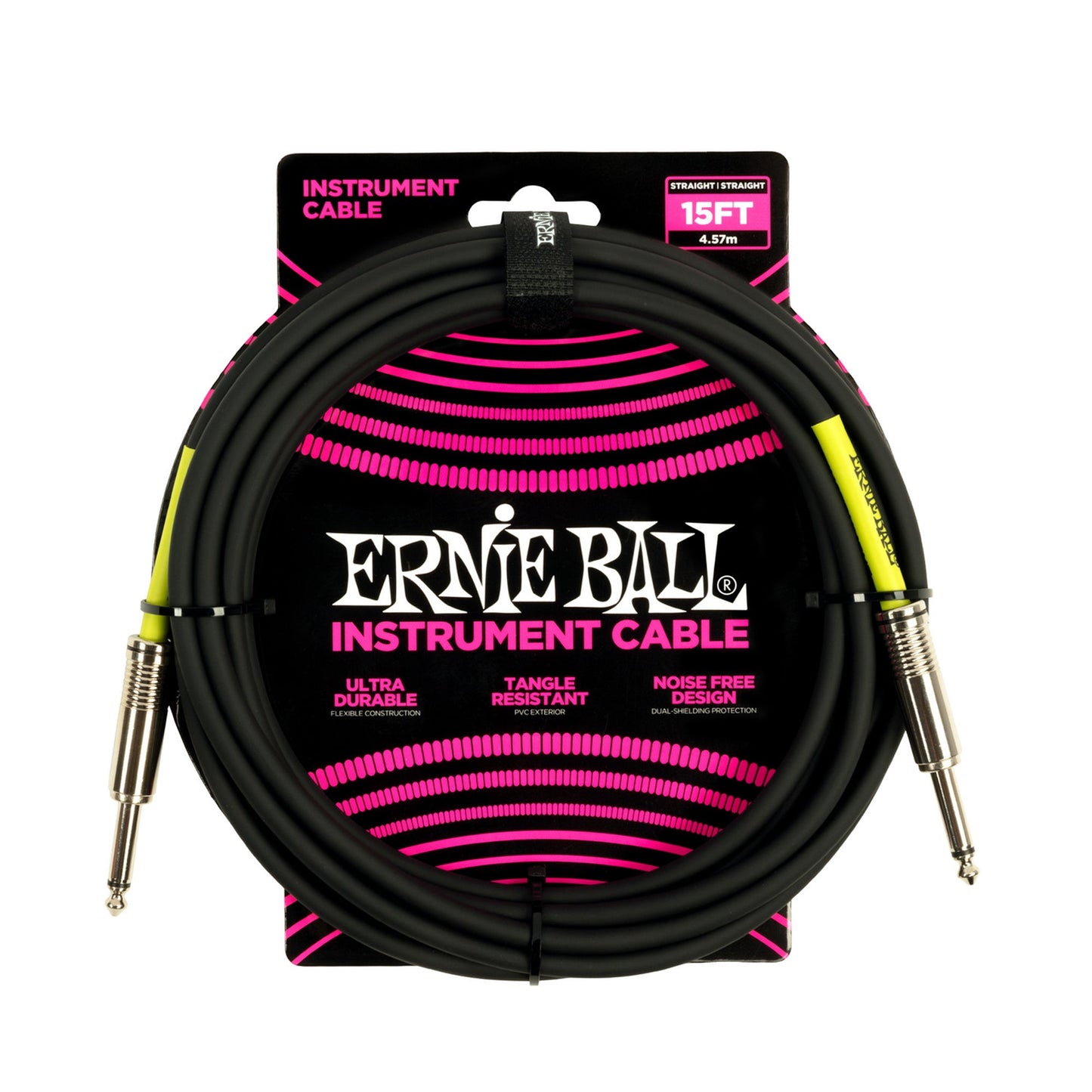 Ernie Ball P06399 Classic Instrument Cable 15ft Black