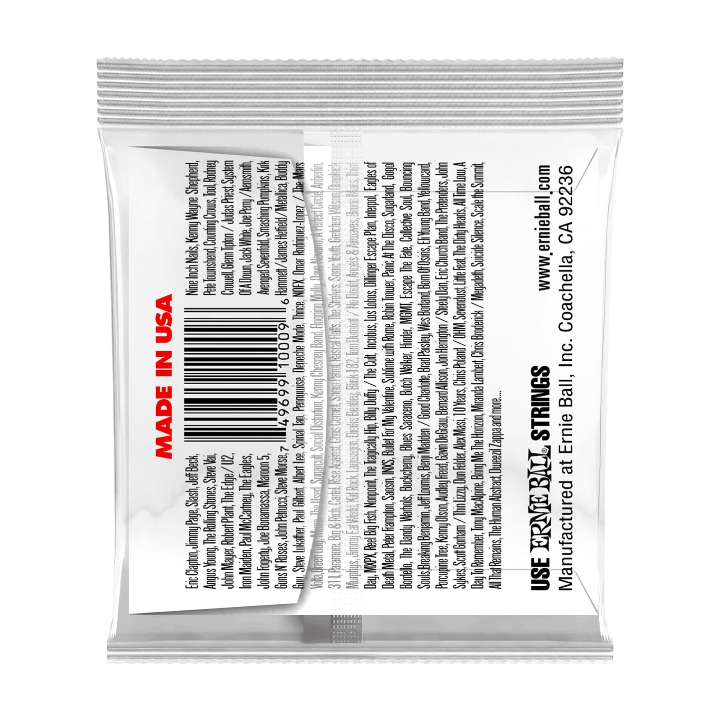 Ernie Ball P01008 Plain Steel .008 Electric Acoustic Guitar Single Strings 6-Pack