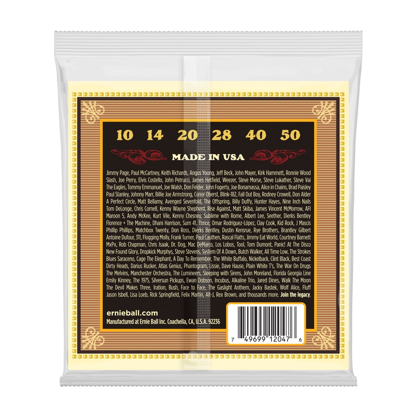 Ernie Ball P02045 Earthwood Silk & Steel Soft Acoustic Strings 11-52