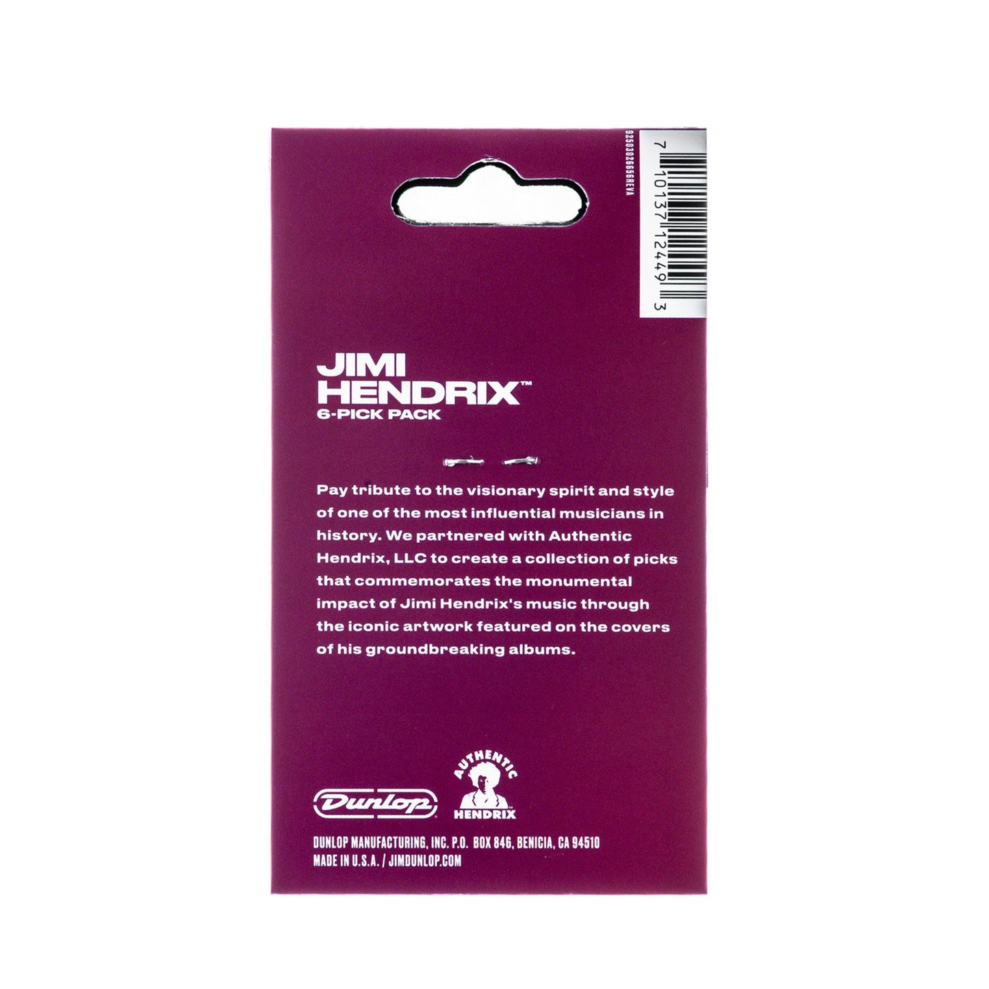 Dunlop JHP01M Jimi Hendrix Guitar Picks