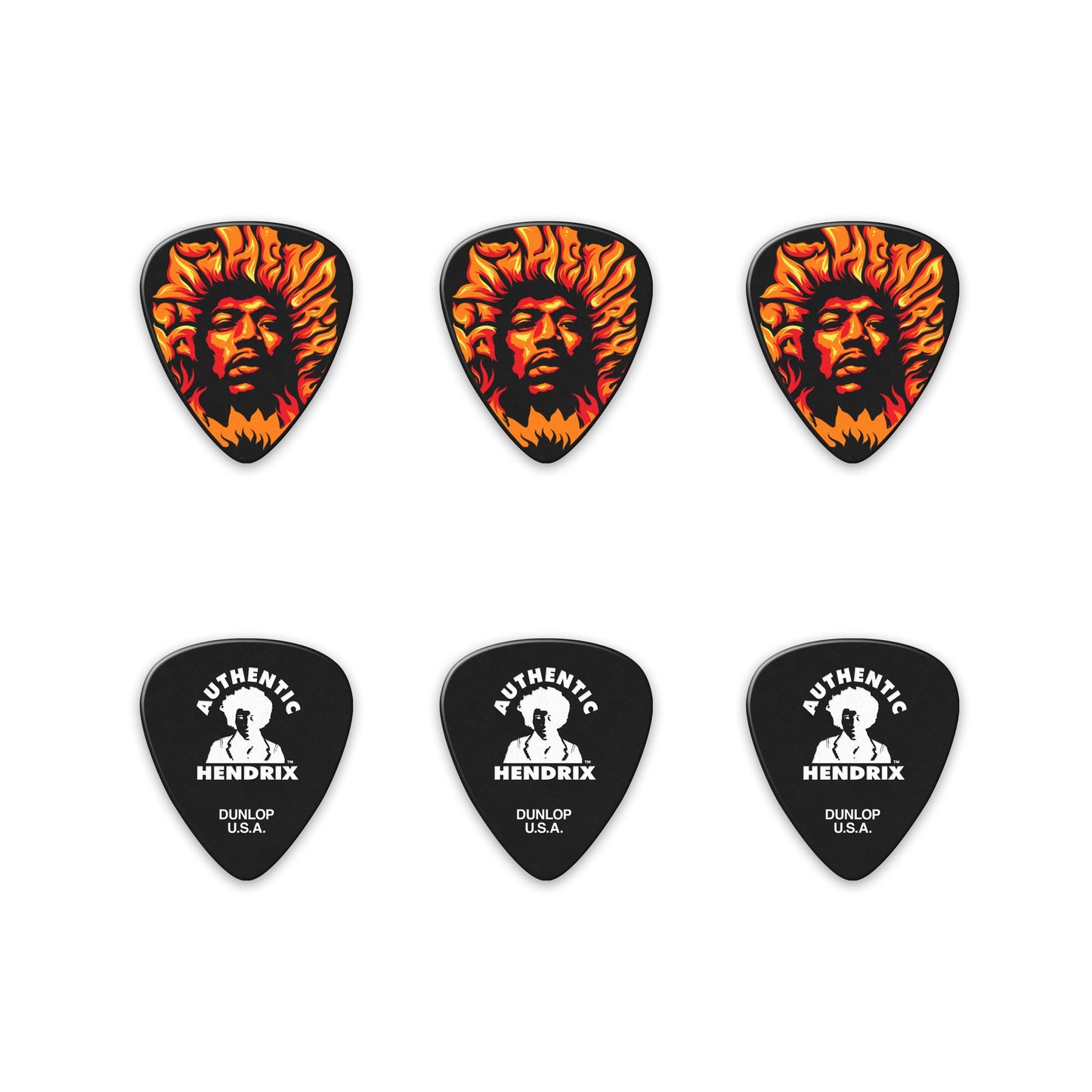 Dunlop JHPT14H Jimi Hendrix Voodoo Fire Pick Tin