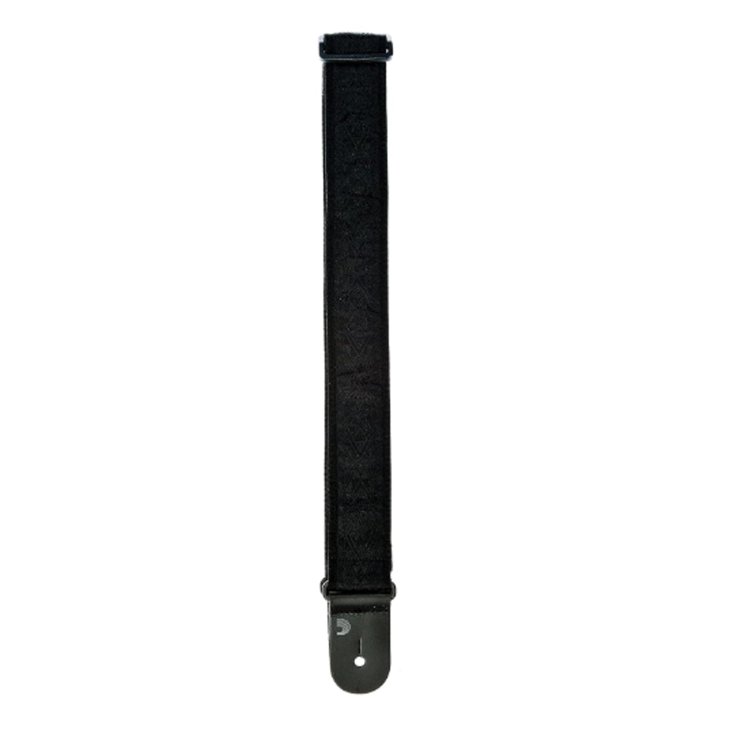 D'Addario 50B01 Black Satin Woven Guitar Strap 50mm