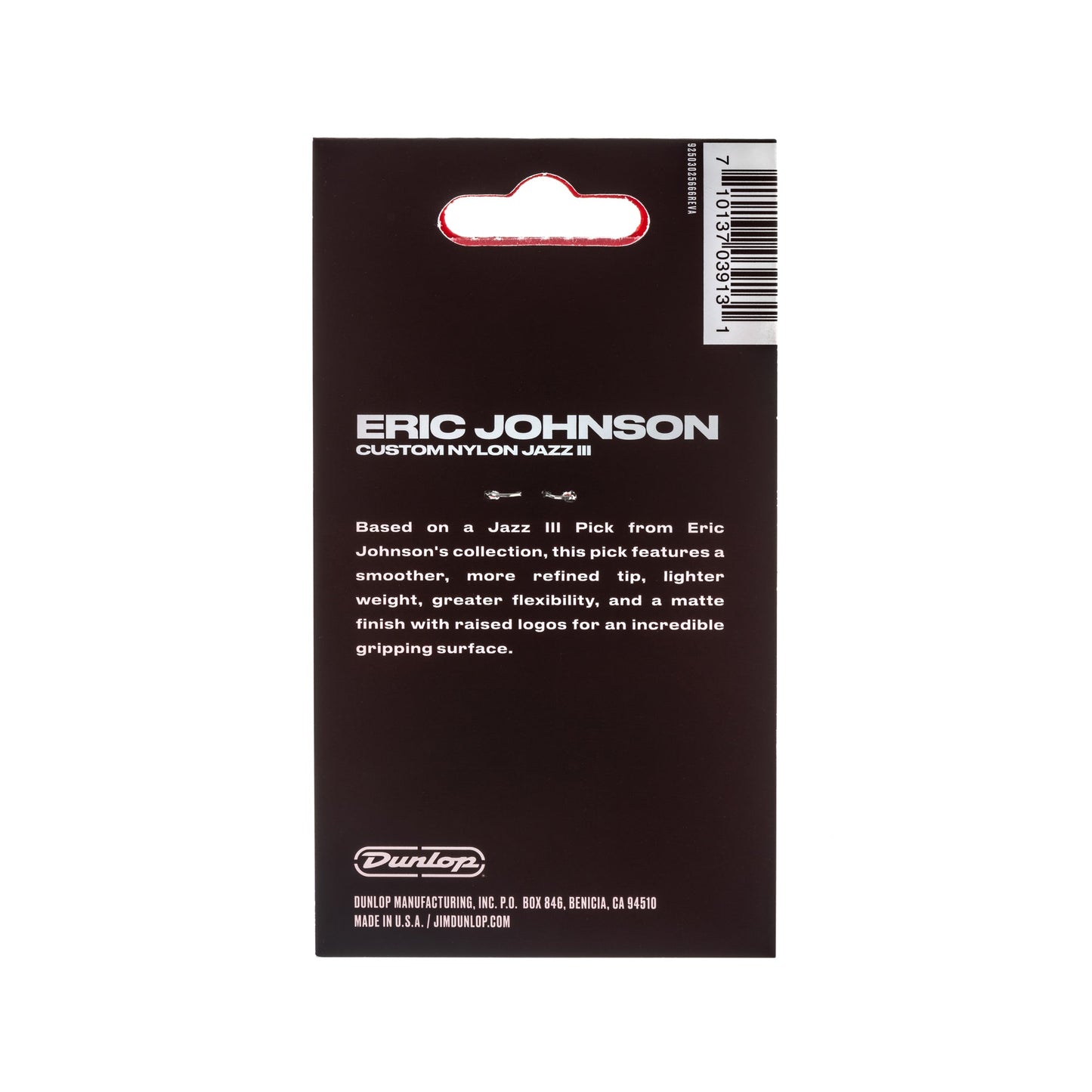 Dunlop 47PEJ3N Eric Johnson Jazz III Pick | Red