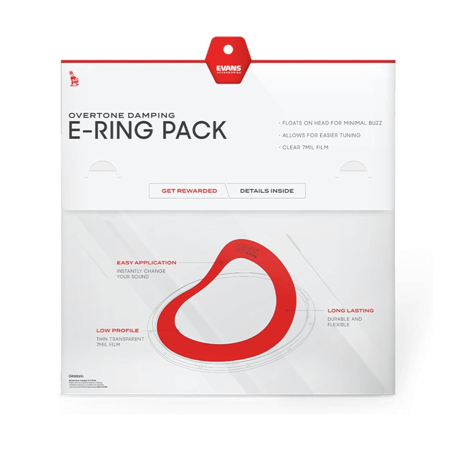 Evans ER-SNARE 14" Snare Drum Overtone Control Ring Pack