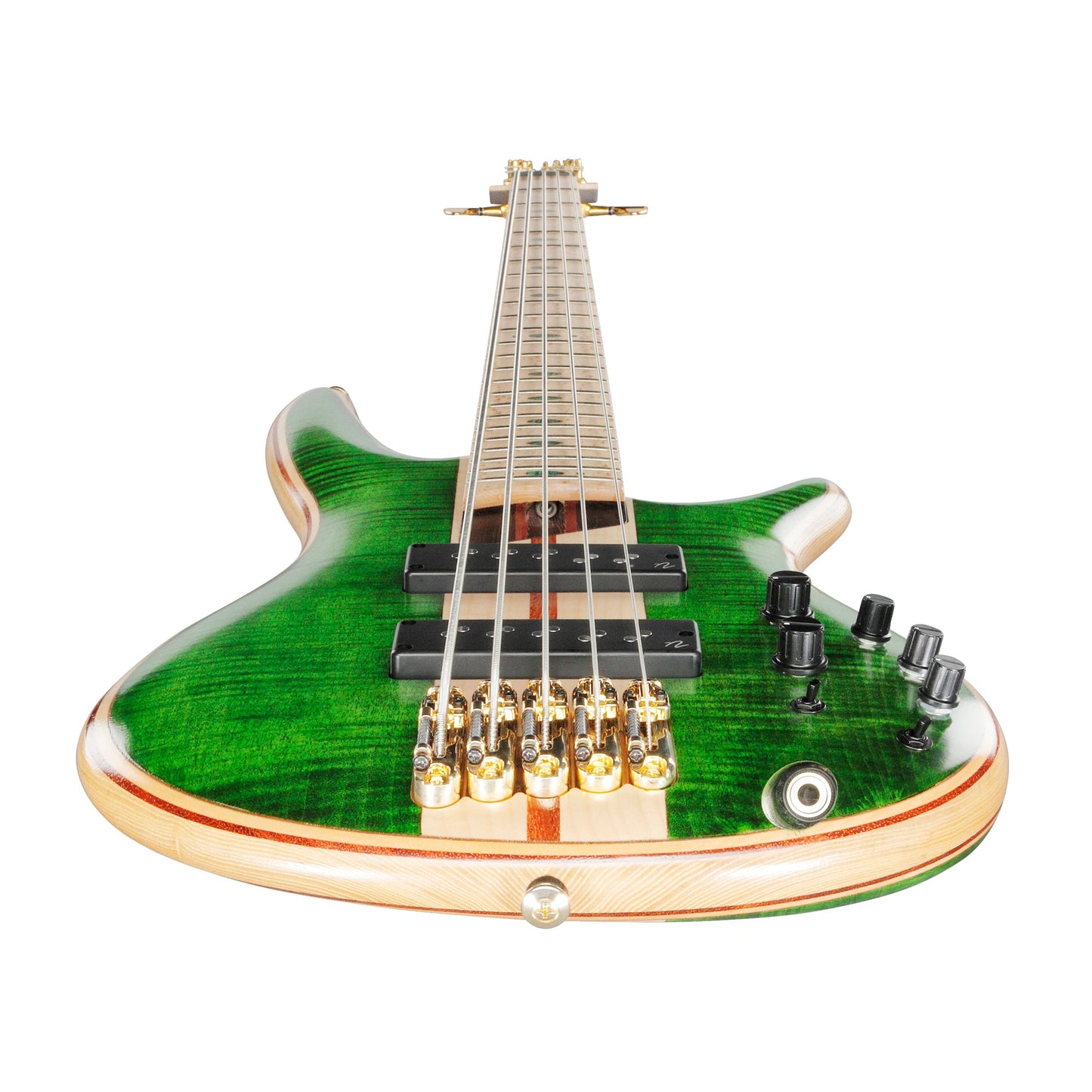 Ibanez SR5FMDX-EGL 5-String Bass Guitar | Emerald Green Low Gloss