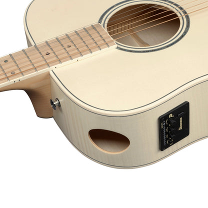 Ibanez AAD77M1E-OAW - Acoustic Electric Guitar | Open Pore Antique White
