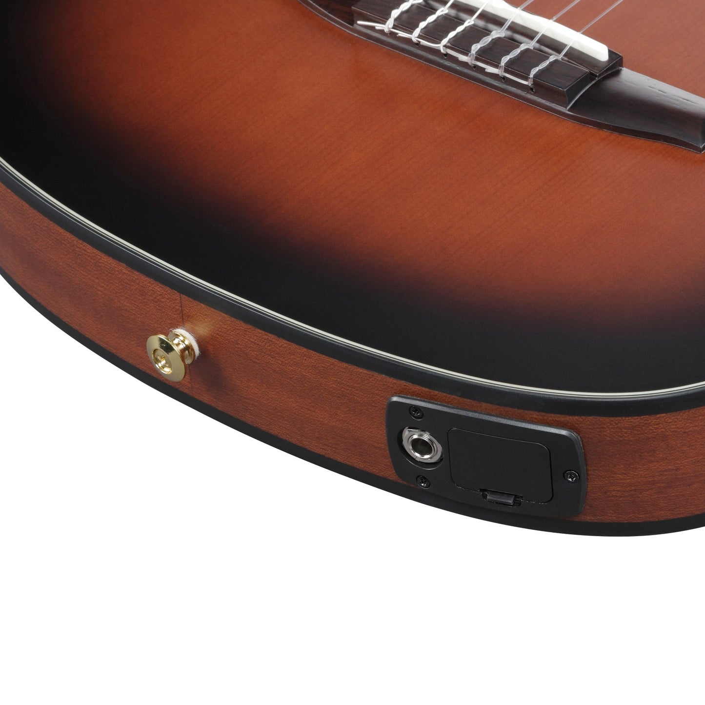 Ibanez FRH10N-BSF FRH Series Nylon String Acoustic Electric Guitar | Solid Sitka Spruce | Sapele | Fan Bracing | Brown Sunburst Flat