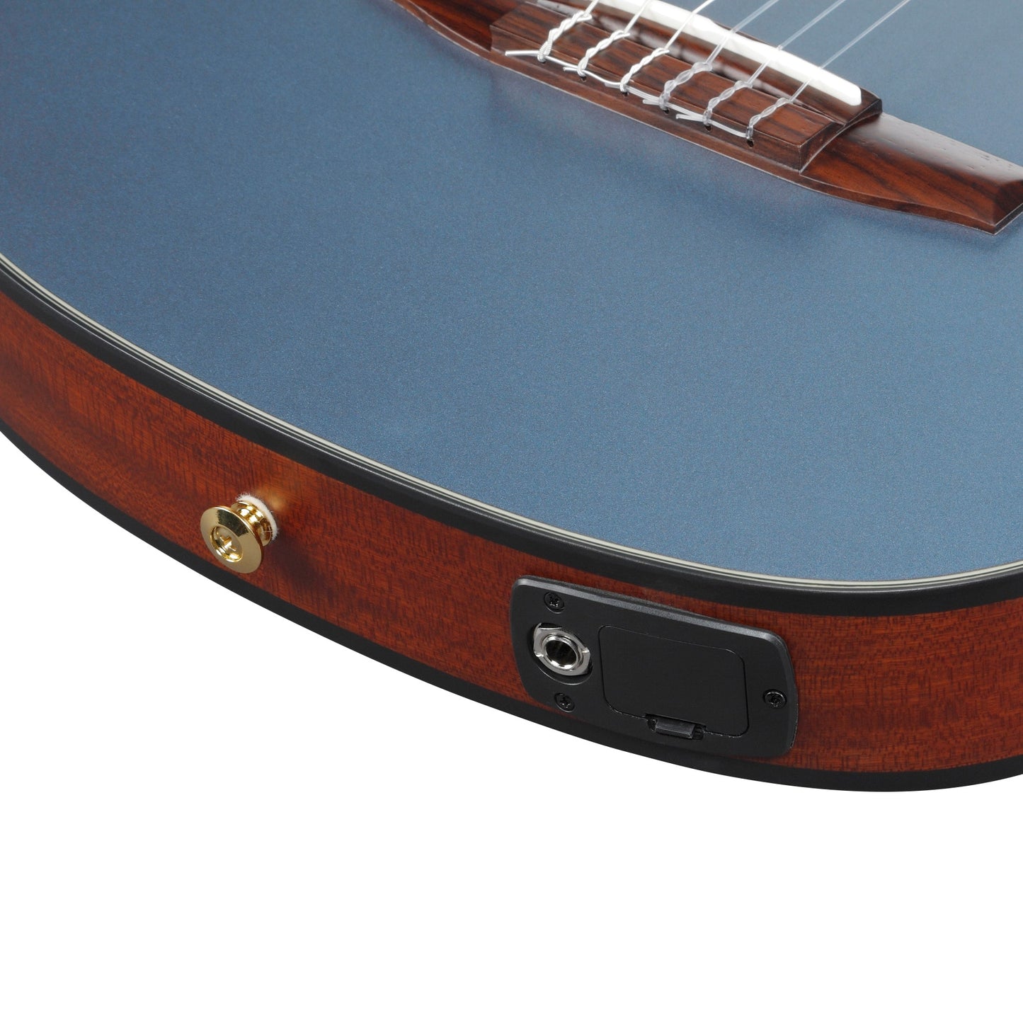 Ibanez FRH10N-IBF - Nylon Acoustic Electric Guitar | Indigo Blue Metallic Flat