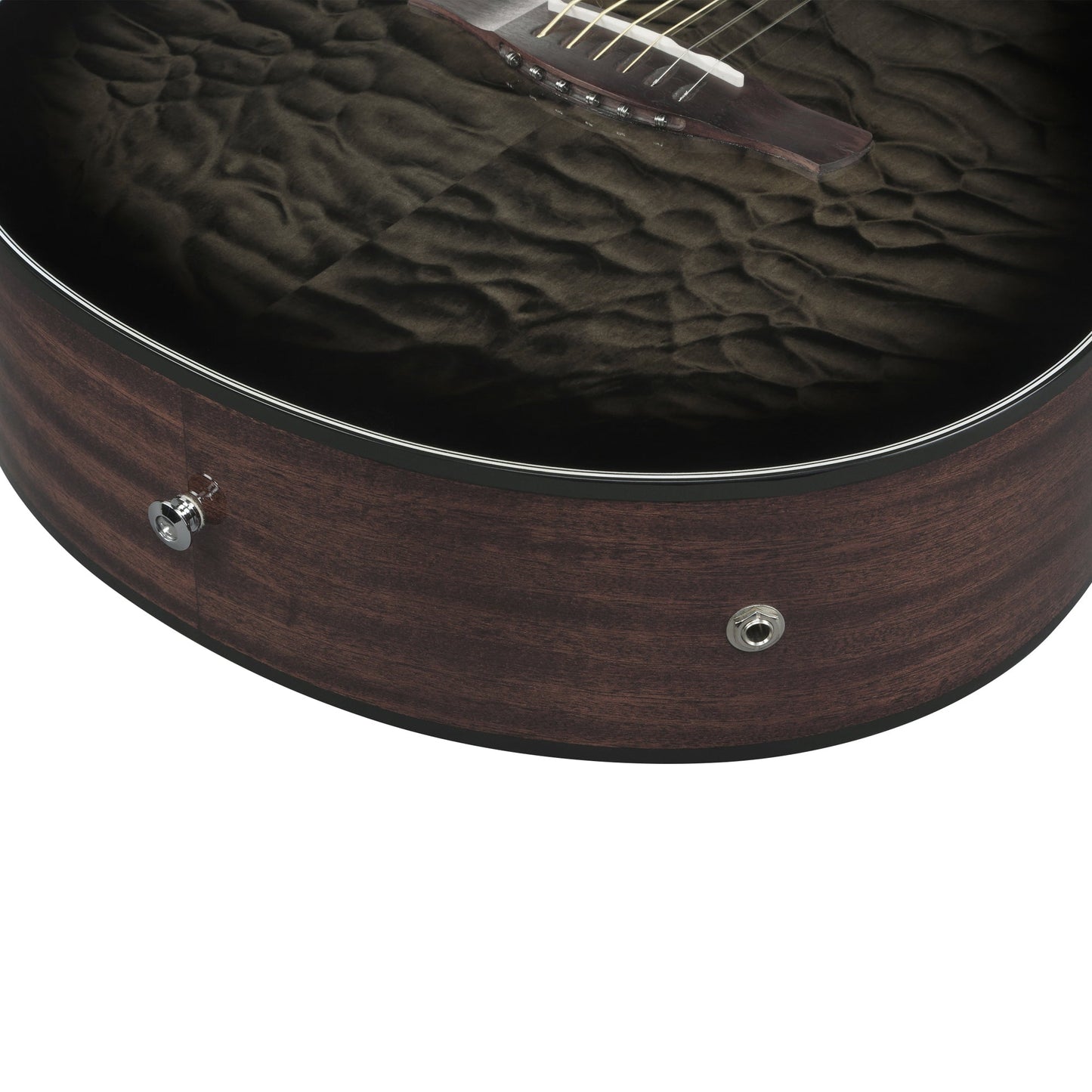 Ibanez AEWC16QA-TKH - Acoustic Electric Guitar | Transparent Black Sunburst High Gloss