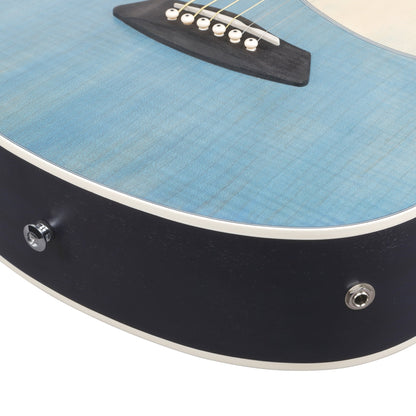Ibanez TCM50FM-ODB - Acoustic Electric Guitar | Open Pore Denim Blue