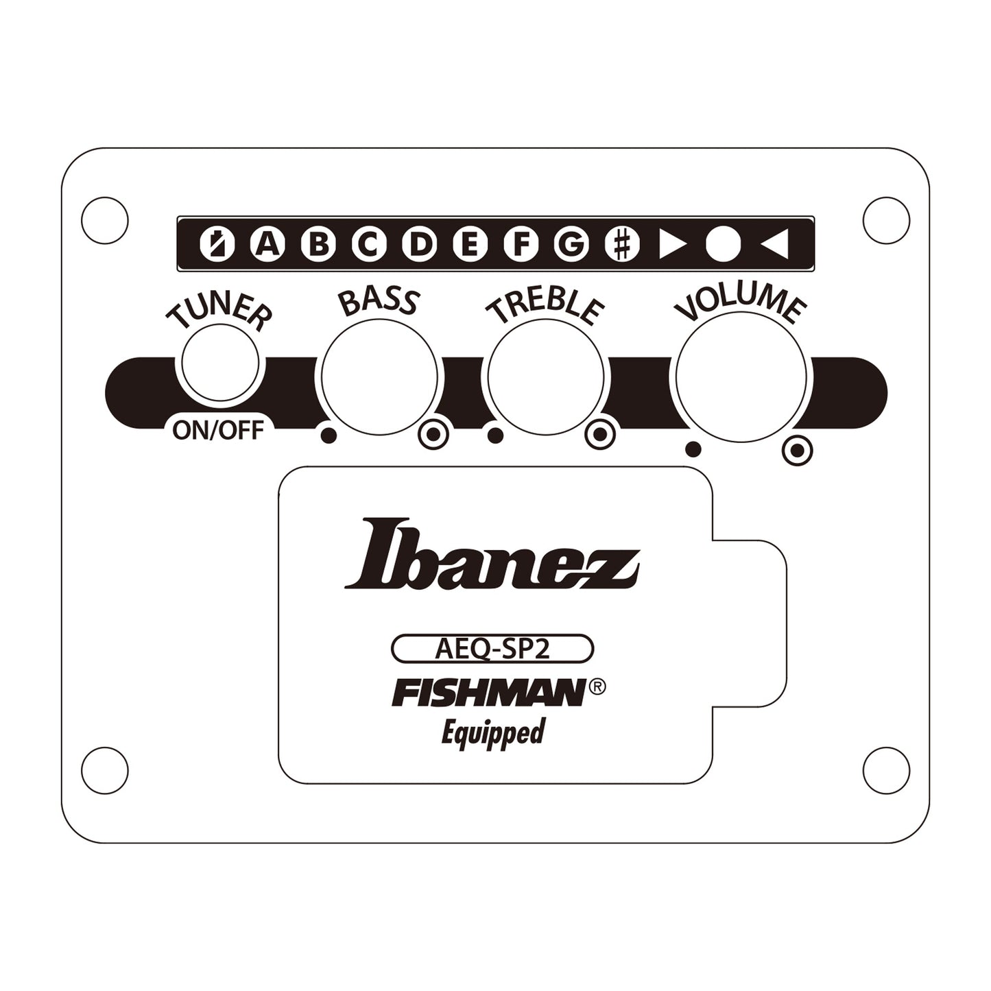 Ibanez AEG721-BOT - 7-String Acoustic Electric Guitar | Black Out