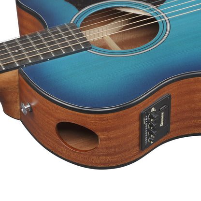 Ibanez AAM50CE-SBO - Acoustic Electric Guitar | Sapphire Blue Burst Open Pore