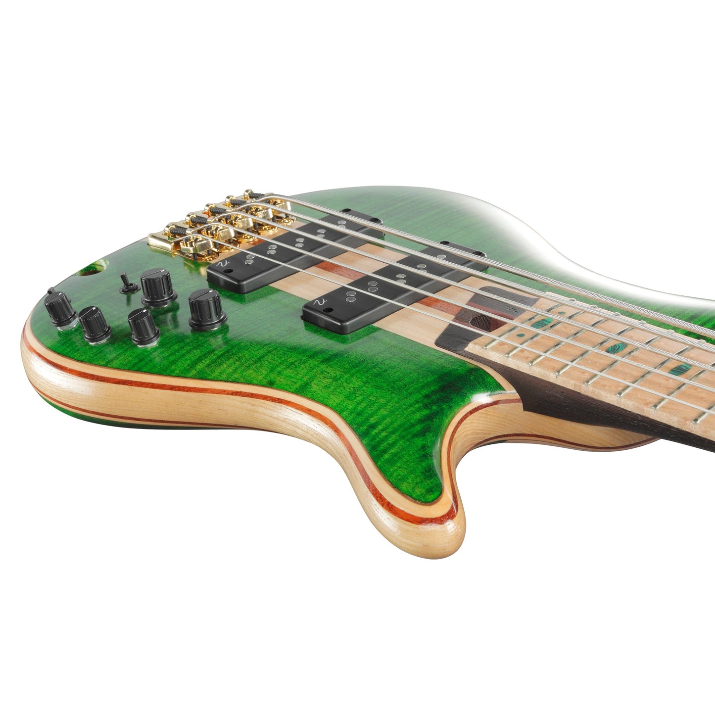 Ibanez SR5FMDX-EGL 5-String Bass Guitar | Emerald Green Low Gloss