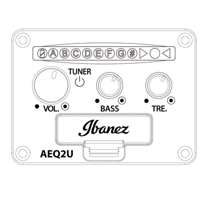 Ibanez AUC10E-OPN – Cutaway Ukulele | Open Pore Natural
