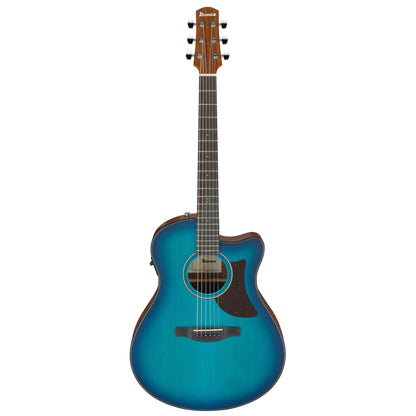 Ibanez AAM50CE-SBO - Acoustic Electric Guitar | Sapphire Blue Burst Open Pore