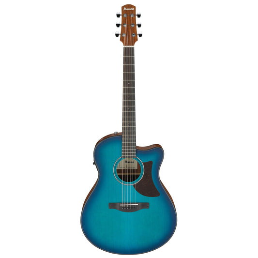 Ibanez AAM50CE-SBO - Acoustic Electric Guitar | Sapphire Blue Burst Open Pore