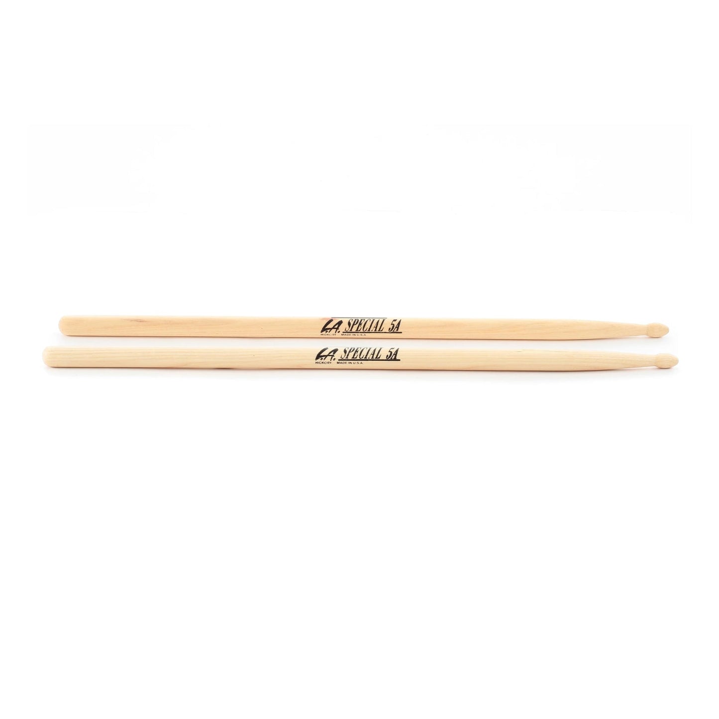 Promark LA5AW LA Special 5A Hickory Drumsticks | Wood Oval Tip | Natural Wood Finish