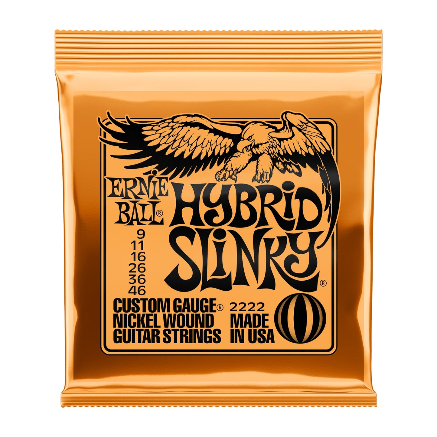 Ernie Ball P02222 Hybrid Slinky Nickel Wound Electric Strings 9-46