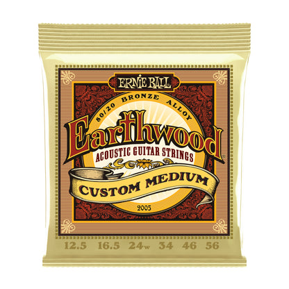 Ernie Ball P02005 Earthwood Custom Medium Acoustic Strings 12.5-56