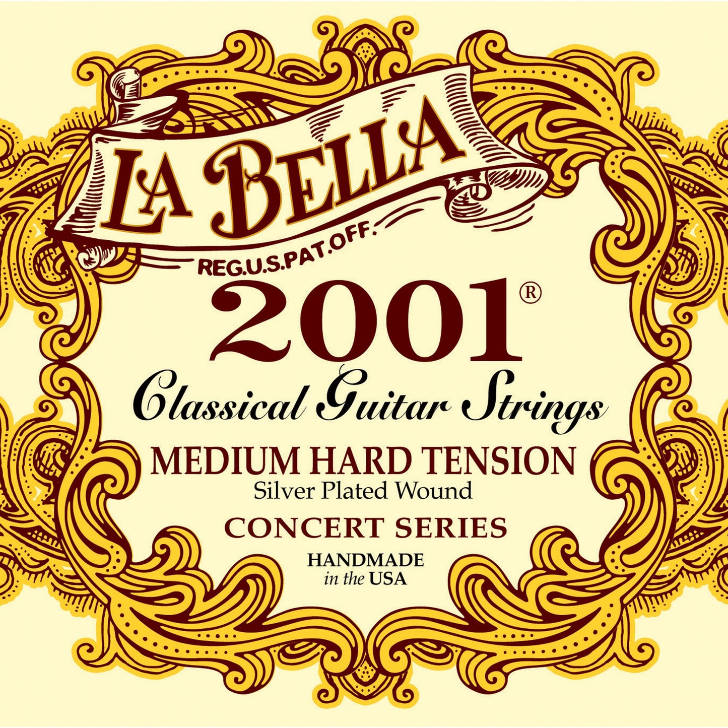 LaBella 2001MED-HARD Classical Guitar Strings | Medium-Hard