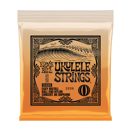 Ernie Ball P02329 Concert Soprano Nylon Ball End Ukulele Strings Clear