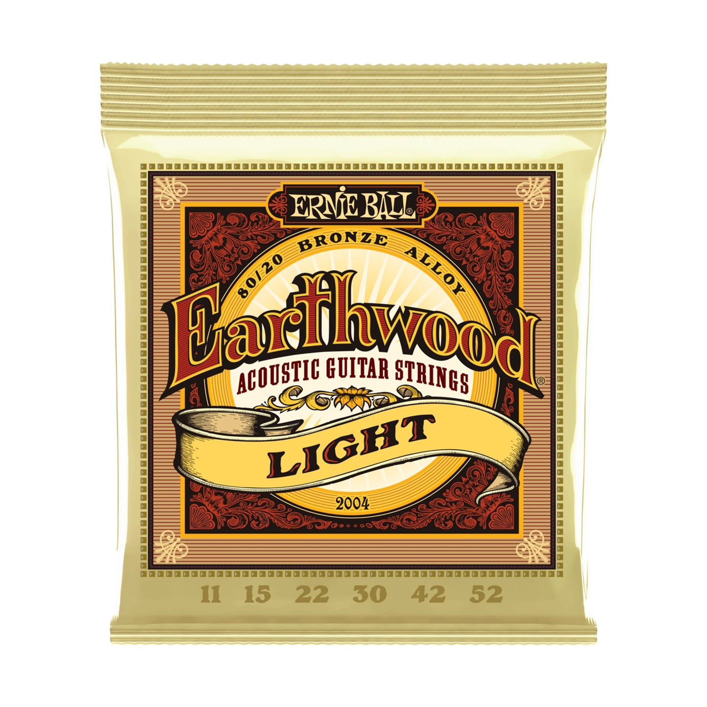 Ernie Ball P02004 Earthwood Light Acoustic Strings 11-52