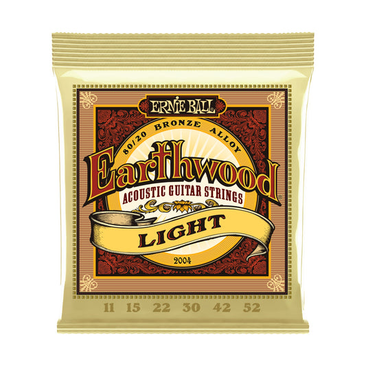 Ernie Ball P02004 Earthwood Light Acoustic Strings 11-52