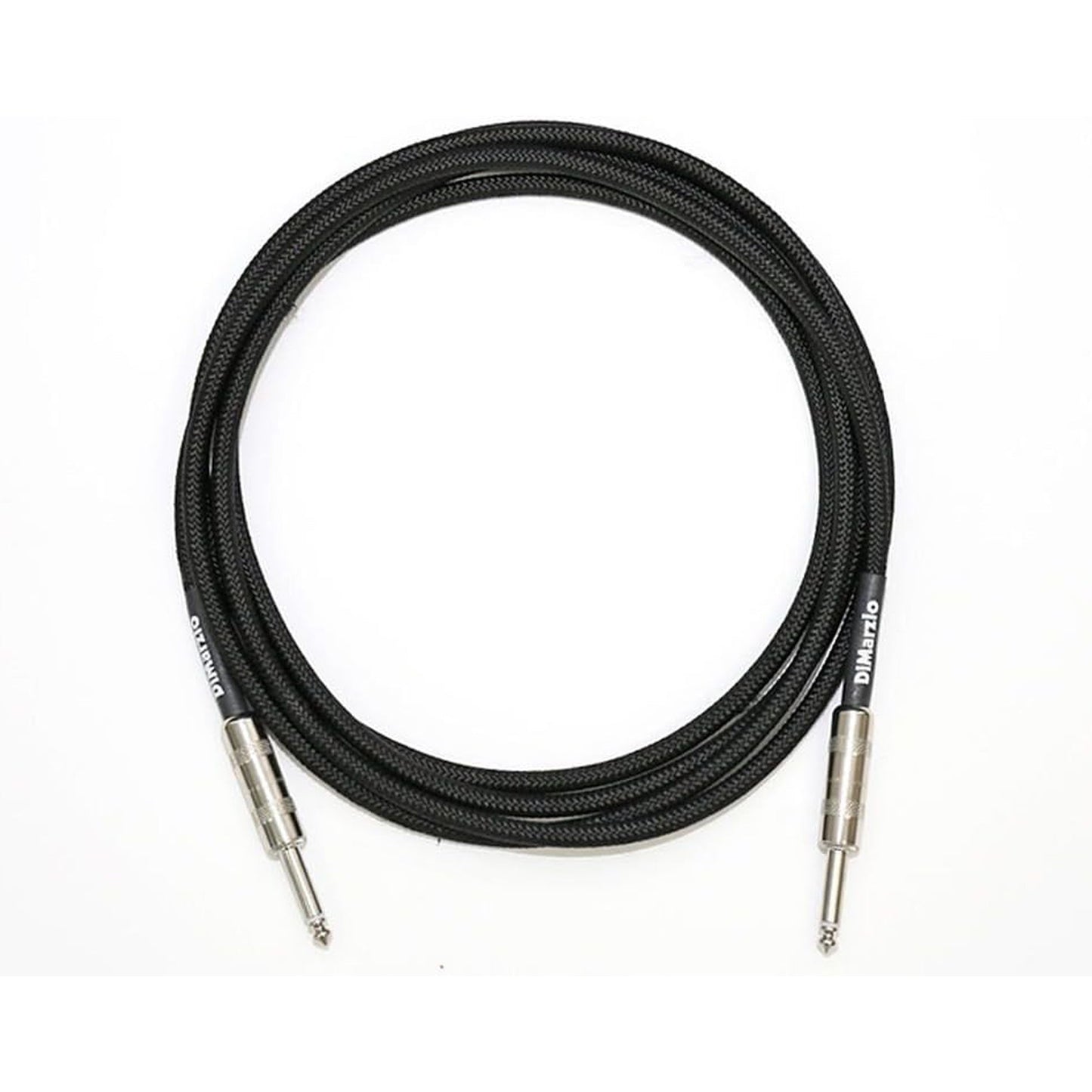 DiMarzio EP1710SSBK Overbraid Instrument Cable 10ft | Black