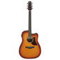 Ibanez AAD50CE-LBS Acoustic Electric Guitar | Light Brown Sunburst Low Gloss