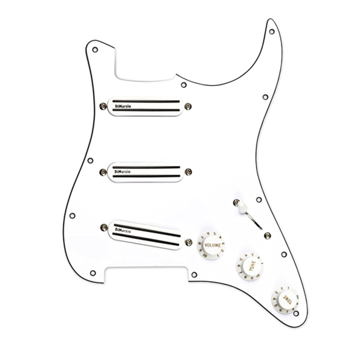 DiMarzio FG2108WA7 High Power Strat Replacement Pickguard | White