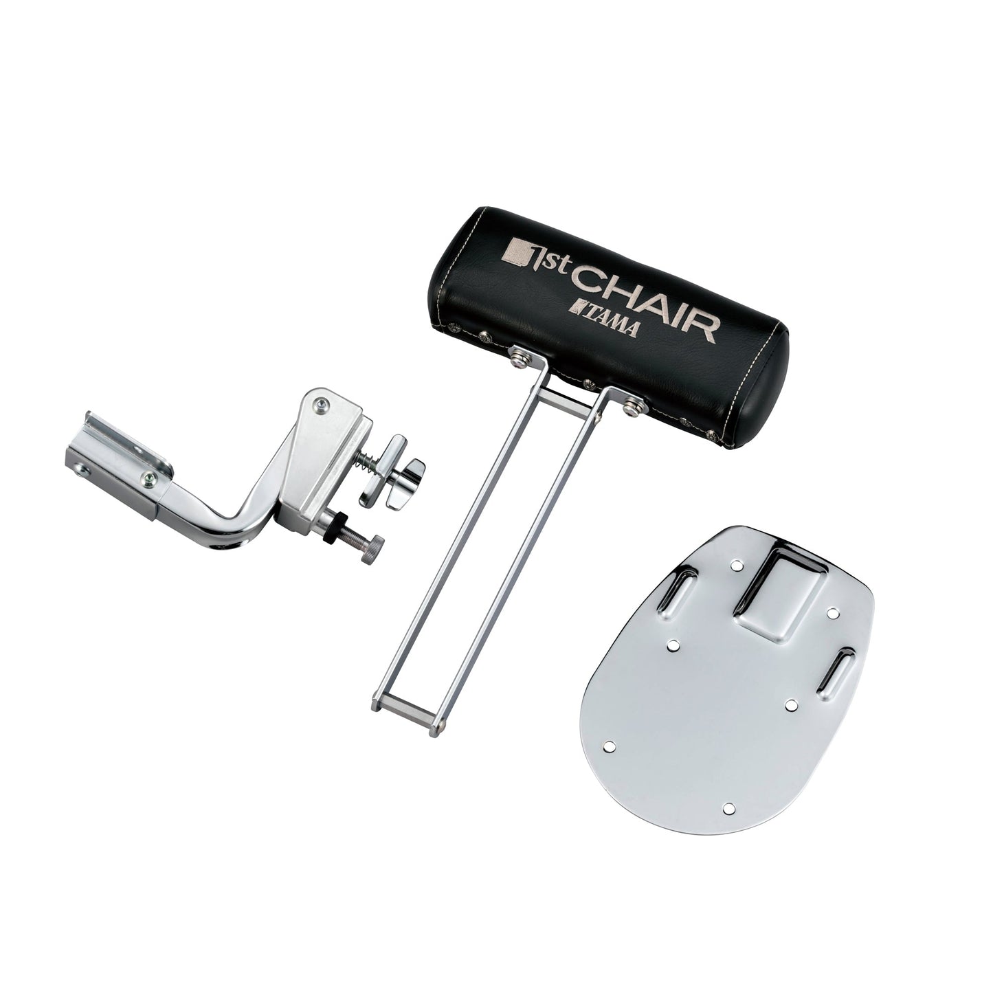 TAMA HTB5B – Drum Throne Backrest Attachment | Chrome & Black