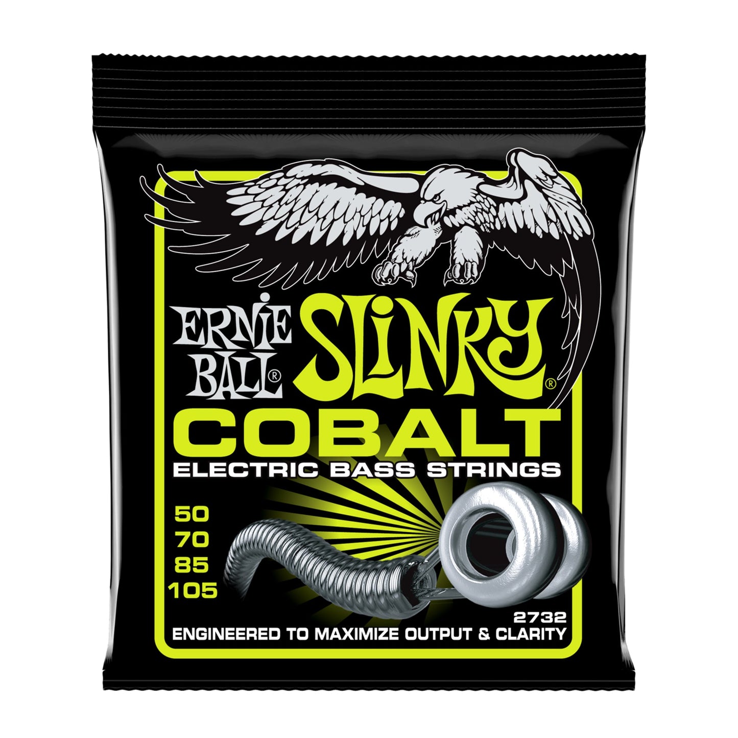 Ernie Ball P02732 Regular Slinky Cobalt Electric Bass Strings 50-105