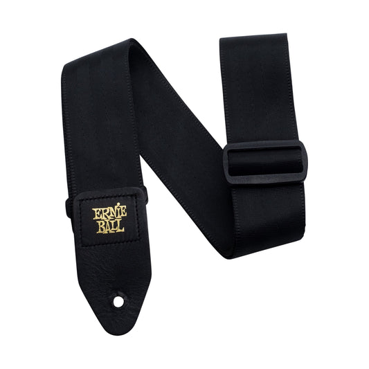 Ernie Ball P04139 Comfort 2" Seatbelt Webbing Guitar Strap Adjustable Black