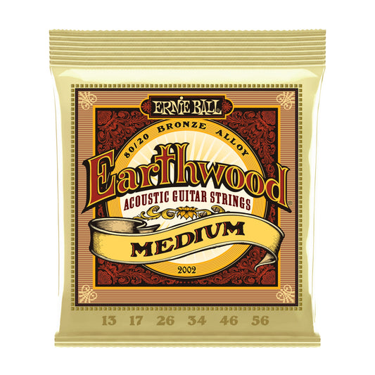 Ernie Ball P02002 Earthwood Medium Acoustic Strings 13-56