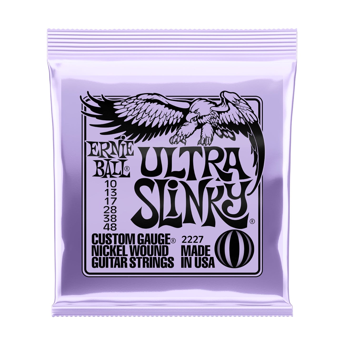 Ernie Ball P02227 Ultra Slinky Nickel Wound Electric Strings 10-48
