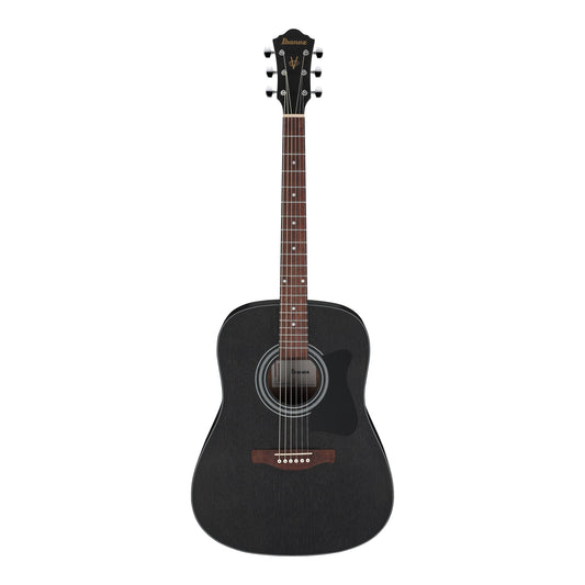 Ibanez V54NJP-WK - Dreadnought Acoustic Guitar | Weathered Black Open Pore