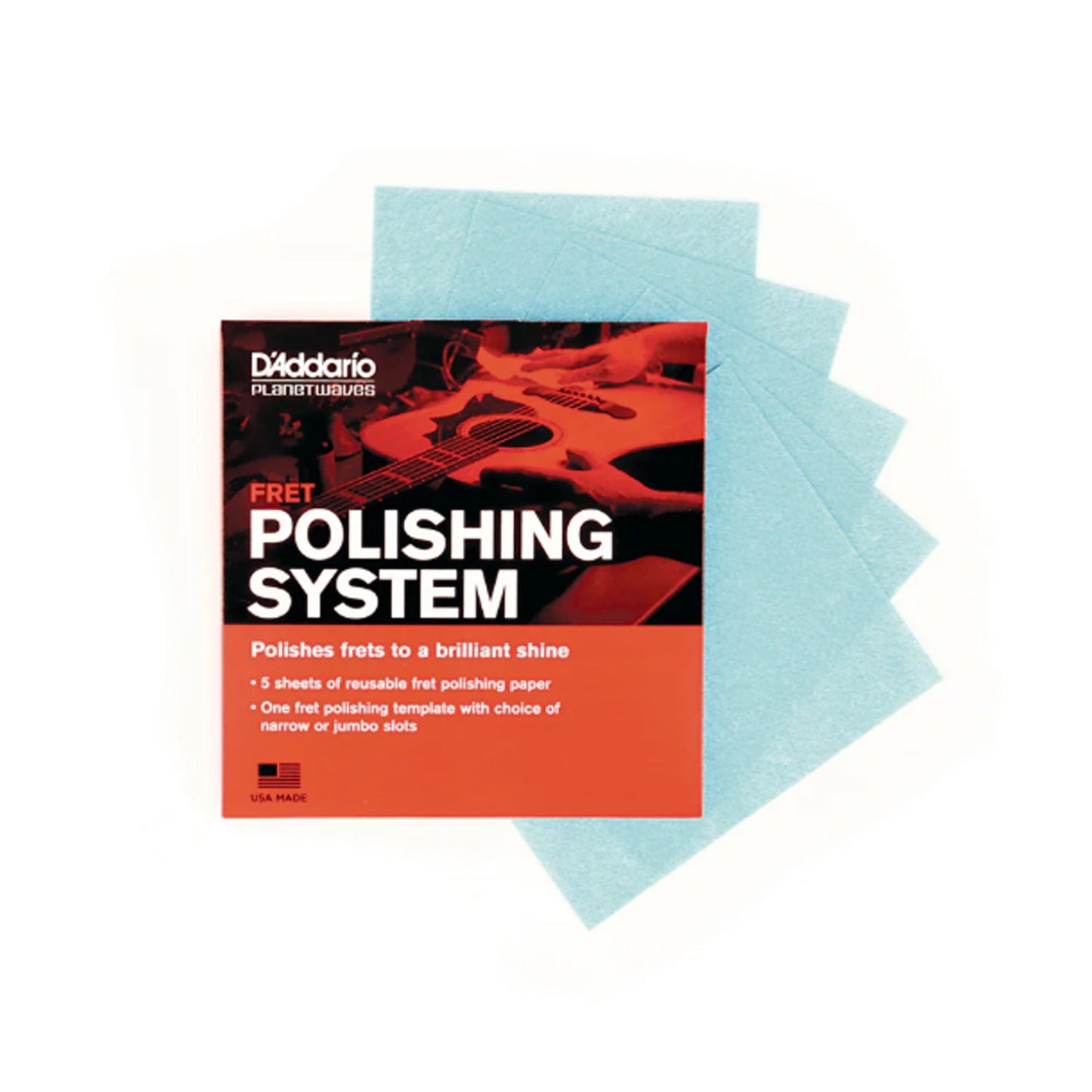 D'Addario PW-FRP Fret Polishing System Guitar Bass Care Kit