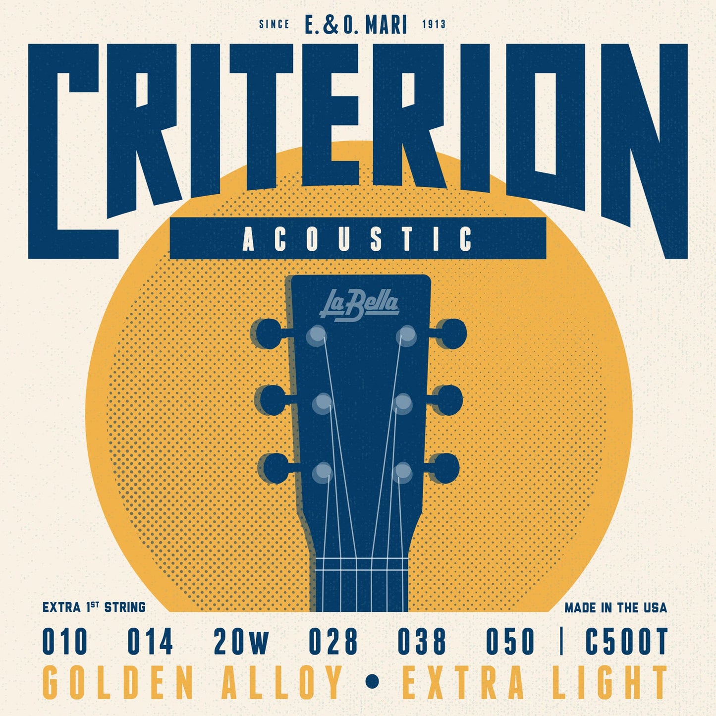 LaBella C500T Acoustic Guitar Strings | Extra Light