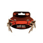 Ernie Ball P06401 Flat Ribbon Patch Cable 3in Red 3 Pack