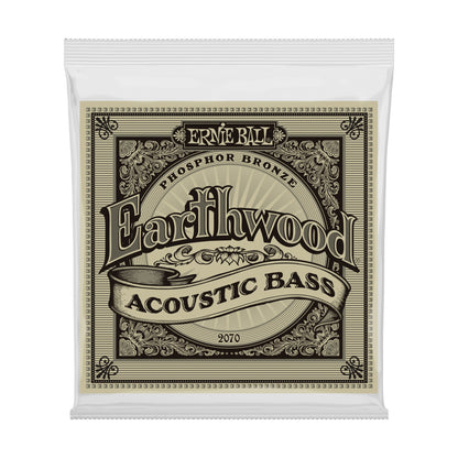 Ernie Ball P02070 Earthwood Phosphor Bronze Acoustic Bass Strings 45-95