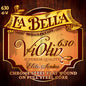 LaBella 630-4/4 Violin Strings | 4/4 Chrome Steel Flatwound