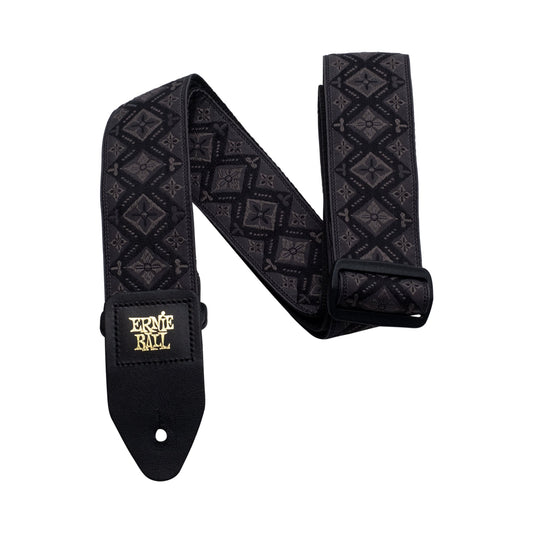 Ernie Ball P04093 Classic Jacquard Guitar Strap Adjustable Regal Black