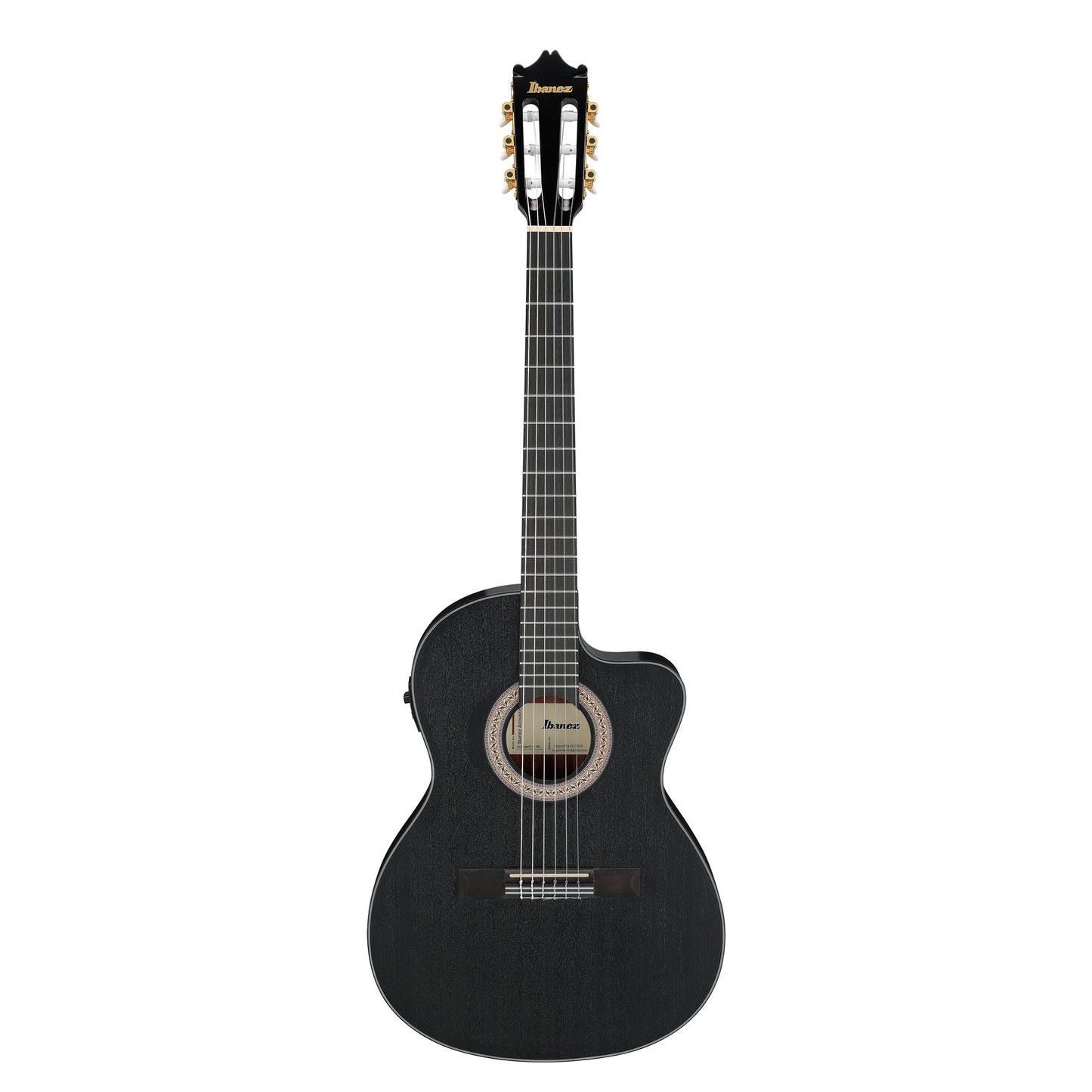 Ibanez GA5MHTCE-WK - Classical Acoustic Electric Guitar | Weathered Black Open Pore