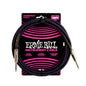 Ernie Ball P06393 Braided Instrument Cable 10ft Purple/Black