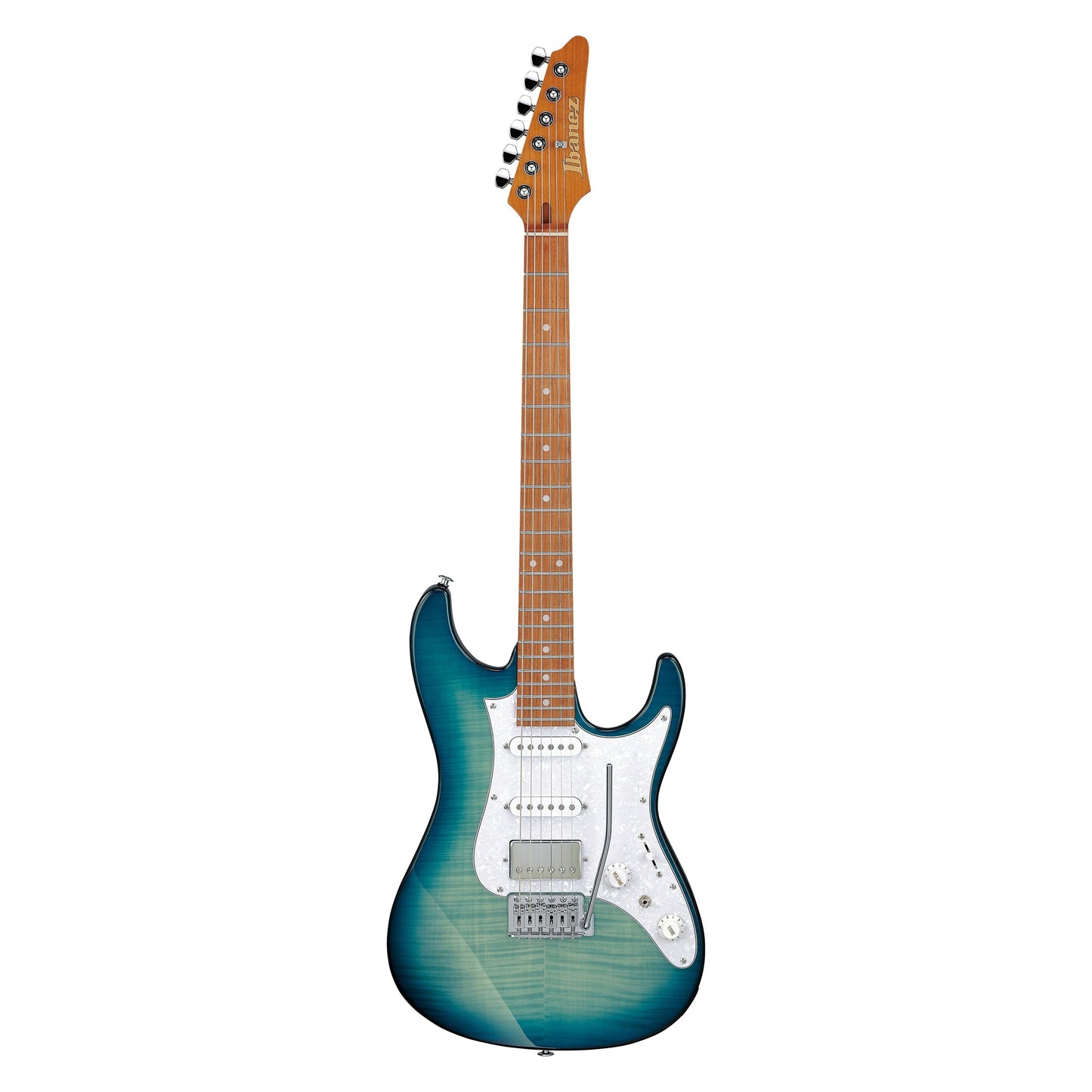 Ibanez AZ22S1F-TXB Electric Guitar | Transparent Turquoise Burst