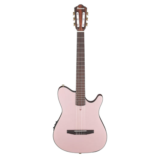 Ibanez FRH10N-RGF Nylon Acoustic Electric Guitar | Rose Gold Metallic Flat