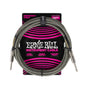 Ernie Ball P06429 Braided Instrument Cable 10ft Silver Fox