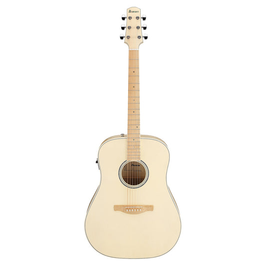 Ibanez AAD77M1E-OAW - Acoustic Electric Guitar | Open Pore Antique White
