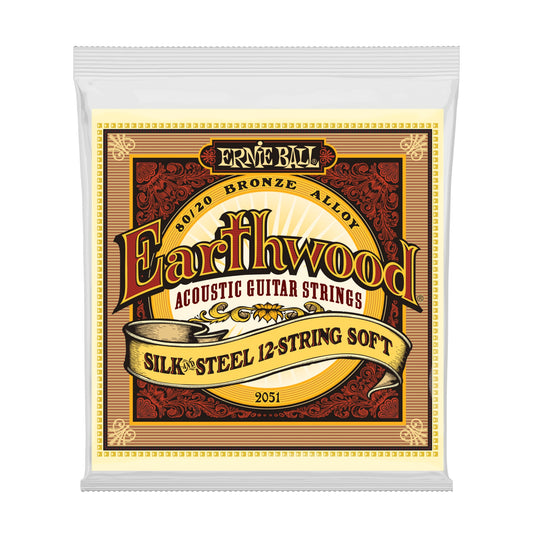Ernie Ball P02051 Earthwood Silk & Steel Soft 12-String Acoustic Strings 9-46